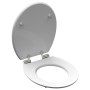 SCHÜTTE Toilet seat with soft close GRAY STEEL MDF with gloss by SCHÜTTE, Toilet and bidet seats - Ref: Foro24-438750, Price:...