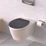 SCHÜTTE WC-Sitz mit Absenkautomatik BLACK STONE glänzend von SCHÜTTE, Toiletten- und Bidetsitze - Ref: Foro24-438751, Preis: ...