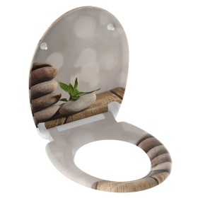 SCHÜTTE Toilet seat soft close quick release STONE PYRAMID by SCHÜTTE, Toilet and bidet seats - Ref: Foro24-438778, Price: 51...