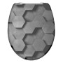 SCHÜTTE Asiento de WC cierre suave liberación rápida GREY HEXAGONS de SCHÜTTE, Asientos de inodoros y bidés - Ref: Foro24-438...