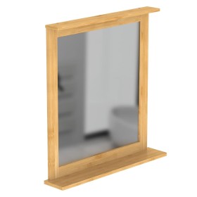 EISL Mirror with bamboo structure 67x11x70 cm by EISL, Mirrors - Ref: Foro24-438818, Price: 81,99 €, Discount: %