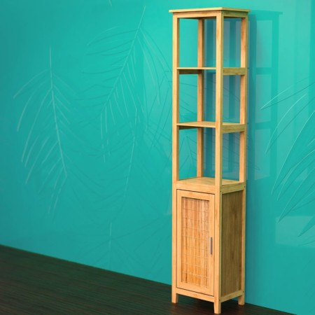 EISL Tall cabinet with 3 bamboo compartments 40x30x190 cm by EISL, bathroom vanities - Ref: Foro24-438820, Price: 168,64 €, D...