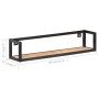 Wandregale 2 Stück 80 cm raues Mangoholz von vidaXL, Regale und Regale - Ref: Foro24-320670, Preis: 78,13 €, Rabatt: %