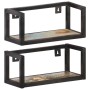 Wall shelves 2 units 40 cm solid recycled wood by vidaXL, Shelves and shelves - Ref: Foro24-320668, Price: 41,94 €, Discount: %