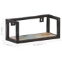 Wall shelves 2 units 40 cm solid recycled wood by vidaXL, Shelves and shelves - Ref: Foro24-320668, Price: 41,94 €, Discount: %