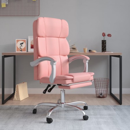 Silla de oficina reclinable cuero sintético rosa de vidaXL, Sillas de oficina - Ref: Foro24-349633, Precio: 137,60 €, Descuen...