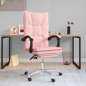 Silla de oficina reclinable cuero sintético rosa de vidaXL, Sillas de oficina - Ref: Foro24-349757, Precio: 124,99 €, Descuen...