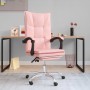 Pink synthetic leather reclining office chair by vidaXL, Office chairs - Ref: Foro24-349757, Price: 124,99 €, Discount: %