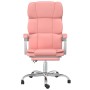 Pink synthetic leather reclining office chair by vidaXL, Office chairs - Ref: Foro24-349633, Price: 136,99 €, Discount: %