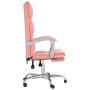 Pink synthetic leather reclining office chair by vidaXL, Office chairs - Ref: Foro24-349633, Price: 136,99 €, Discount: %