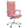 Pink synthetic leather reclining office chair by vidaXL, Office chairs - Ref: Foro24-349757, Price: 124,99 €, Discount: %