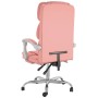 Pink synthetic leather reclining office chair by vidaXL, Office chairs - Ref: Foro24-349633, Price: 136,99 €, Discount: %