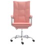 Silla de oficina reclinable cuero sintético rosa de vidaXL, Sillas de oficina - Ref: Foro24-349757, Precio: 129,77 €, Descuen...