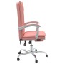 Pink synthetic leather reclining office chair by vidaXL, Office chairs - Ref: Foro24-349757, Price: 124,99 €, Discount: %