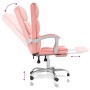 Pink synthetic leather reclining office chair by vidaXL, Office chairs - Ref: Foro24-349633, Price: 136,99 €, Discount: %