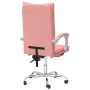 Pink synthetic leather reclining office chair by vidaXL, Office chairs - Ref: Foro24-349757, Price: 124,99 €, Discount: %