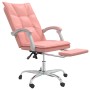 Silla de oficina reclinable cuero sintético rosa de vidaXL, Sillas de oficina - Ref: Foro24-349757, Precio: 124,84 €, Descuen...