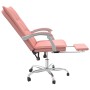 Pink synthetic leather reclining office chair by vidaXL, Office chairs - Ref: Foro24-349757, Price: 124,99 €, Discount: %