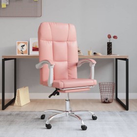 Pink synthetic leather reclining office chair by vidaXL, Office chairs - Ref: Foro24-349643, Price: 127,99 €, Discount: %