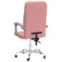 Pink synthetic leather reclining office chair by vidaXL, Office chairs - Ref: Foro24-349643, Price: 127,99 €, Discount: %