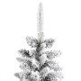 Schmaler künstlicher Weihnachtsbaum mit Schnee aus PVC und PE 210 cm von vidaXL, Weihnachtsbäume - Ref: Foro24-345196, Preis:...