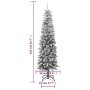 Árbol de Navidad artificial estrecho con nieve PVC y PE 210 cm de vidaXL, Arboles de navidad - Ref: Foro24-345196, Precio: 11...