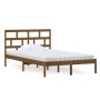 Estructura de cama madera maciza de pino marrón miel 120x200 cm de vidaXL, Camas y somieres - Ref: Foro24-3101216, Precio: 13...