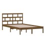 Estructura de cama madera maciza de pino marrón miel 120x200 cm de vidaXL, Camas y somieres - Ref: Foro24-3101216, Precio: 13...