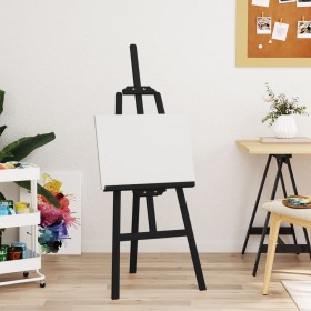 Solid black pine wood painting easel 53.5x95x127 cm by vidaXL, Office easels - Ref: Foro24-30221, Price: 56,99 €, Discount: %