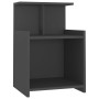 Gray plywood bedside table 40x35x60 cm by vidaXL, Nightstands - Ref: Foro24-806179, Price: 34,51 €, Discount: %