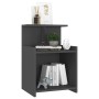 Gray plywood bedside table 40x35x60 cm by vidaXL, Nightstands - Ref: Foro24-806179, Price: 34,51 €, Discount: %