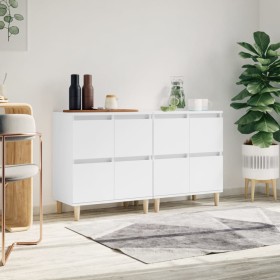 Sideboards 2 pcs white plywood 60x35x70 cm by vidaXL, Sideboards - Ref: Foro24-3185751, Price: 131,91 €, Discount: %