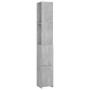 Armario baño madera contrachapada gris hormigón 25x26,5x170 cm de vidaXL, Muebles de baño - Ref: Foro24-808435, Precio: 53,72...