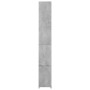 Armario baño madera contrachapada gris hormigón 25x26,5x170 cm de vidaXL, Muebles de baño - Ref: Foro24-808435, Precio: 53,72...