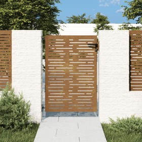 Puerta de jardín acero corten diseño cuadrado 85x150 cm de vidaXL, Puertas de jardín - Ref: Foro24-153247, Precio: 237,99 €, ...