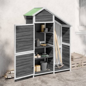 Garden tool shed made of gray pine wood, measuring 120x53.5x170 cm. by vidaXL, Sheds - Ref: Foro24-172247, Price: 266,59 €, D...