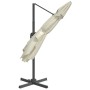 Hanging parasol with sand white aluminum pole 400x300cm by vidaXL, Umbrellas - Ref: Foro24-319912, Price: 203,24 €, Discount: %