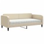 Sofá cama con colchón tela crema 90x200 cm de vidaXL, Camas y somieres - Ref: Foro24-3196802, Precio: 345,62 €, Descuento: %