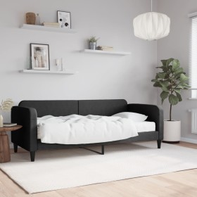 Sofá cama con colchón tela negro 80x200 cm de vidaXL, Camas y somieres - Ref: Foro24-3196795, Precio: 312,14 €, Descuento: %