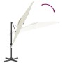 Hanging parasol with sand white aluminum pole 400x300cm by vidaXL, Umbrellas - Ref: Foro24-319912, Price: 203,24 €, Discount: %