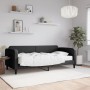 Sofá cama con colchón tela negro 90x200 cm de vidaXL, Camas y somieres - Ref: Foro24-3196800, Precio: 353,48 €, Descuento: %