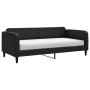 Sofá cama con colchón tela negro 90x200 cm de vidaXL, Camas y somieres - Ref: Foro24-3196800, Precio: 353,48 €, Descuento: %