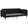 Sofá cama con colchón tela negro 90x200 cm de vidaXL, Camas y somieres - Ref: Foro24-3196800, Precio: 353,48 €, Descuento: %