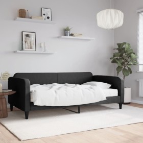 Sofa bed with black fabric mattress 100x200 cm by vidaXL, Beds and slatted bases - Ref: Foro24-3196805, Price: 369,93 €, Disc...