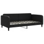 Sofa bed with black fabric mattress 100x200 cm by vidaXL, Beds and slatted bases - Ref: Foro24-3196805, Price: 386,98 €, Disc...