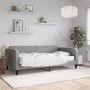 Sofa bed with light gray fabric mattress 100x200 cm by vidaXL, Beds and slatted bases - Ref: Foro24-3196803, Price: 348,90 €,...