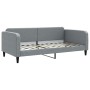 Sofa bed with light gray fabric mattress 100x200 cm by vidaXL, Beds and slatted bases - Ref: Foro24-3196803, Price: 348,90 €,...