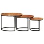 Stackable tables 3 pieces solid acacia wood by vidaXL, Coffee table - Ref: Foro24-353900, Price: 102,03 €, Discount: %