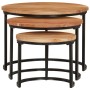 Stackable tables 3 pieces solid acacia wood by vidaXL, Coffee table - Ref: Foro24-353900, Price: 102,03 €, Discount: %