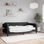 Sofá cama con colchón tela negro 90x190 cm de vidaXL, Camas y somieres - Ref: Foro24-3196810, Precio: 333,73 €, Descuento: %